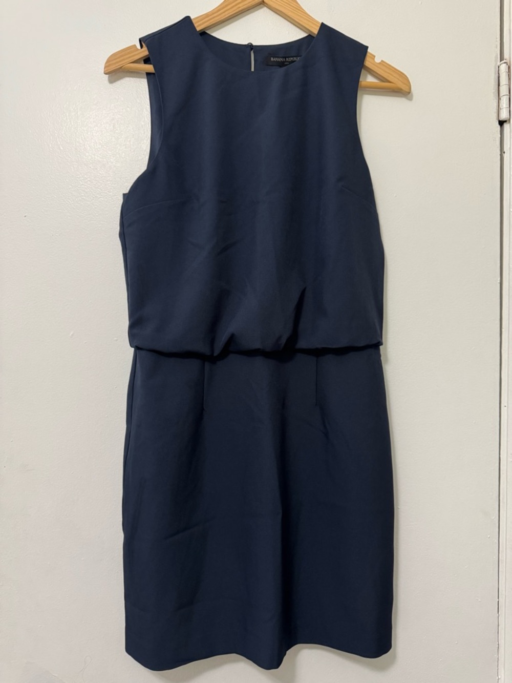 Banana Republic Navy Sleeveless Midi Dress